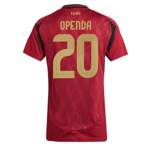 Belgija Lois Openda #20 Domaci Dres za Ženska EP 2024 Kratak Rukavima